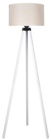 Duolla - Stojacia lampa 1xE27/60W/230V pr. 44 cm krémová/biela