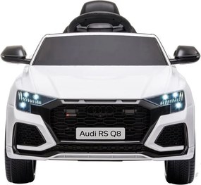 LEAN CARS Elektrické autíčko Audi RS Q8 LED MP3 diaľkové ovládanie biele