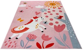 Obsession, Detský kusový koberec Magic Kids ML 101 Flho, 115 x160, ružová, detská izba