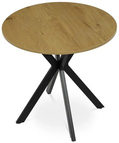 Autronic BONTEC Okrúhly jedálenský stôl 80x80cm, mdf, divoký dub, HT-F4108 OAK Farba: Hnedá