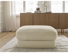 Béžová podnožka z textílie buklé Leonore – Bobochic Paris