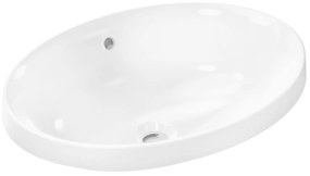 Hansgrohe Xuniva D umývadlo 55x40 cm oválny vstavané umývadlo biela 61058450