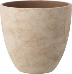 Béžový keramický obal na kvetináč Larigge L - Ø 30*29 cm