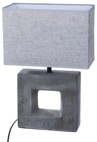 Moderná sivá nočná lampa SQUARE