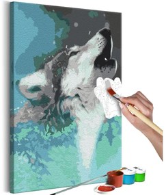 Obraz - maľovaný podľa čísel Howling Wolf