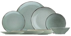 Jedálenská súprava 24 ks zelená/porcelán