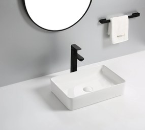 Erga Emiliana, umývadlo na dosku 500x335x110 mm, biela lesklá, ERG-V03-9533-WH
