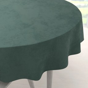 Biante Zamatový okrúhly obrus Velvet Premium SVP-040 Lesná zelená Ø 140 cm