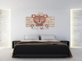 Obraz - Milujúci medvedík (150x105 cm)