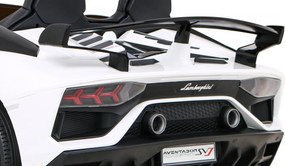 Ramiz Lamborghini SVJ DRIFT elektrické auto pre 2 deti biele + funkcia driftu + diaľkové ovládanie