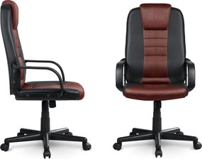 Otočná kancelárska stolička Sofotel 518B - čierna a hnedá