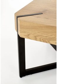 Konferenčný stolík LAVIDA 43x110 cm zlatý dub/čierna