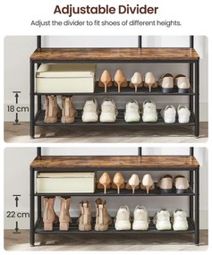 Vešiak na kabáty s botníkom HSR415B01