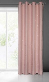 DETSKÝ ZÁVES NA KRÚŽKOCH WENDY 140X250 CM RUŽOVÁ
