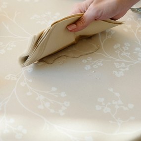 Goldea hranatý teflónový obrus - popínavé rastliny 140 x 220 cm