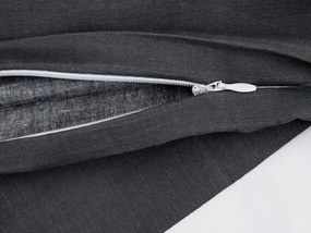 Bavlnená obliečka na vankúš TIRSO POLY 45x45 cm, sivo-biela