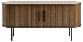 Hnedý TV stolík v dekore duba 120x56 cm Nola – Unique Furniture