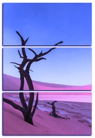 Obraz na plátne - Mŕtvy strom v dunach - obdĺžnik 7130FB (90x60 cm  )