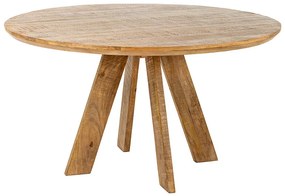 Okrúhly jedálenský stôl Eglantine 140 cm hnedé mango