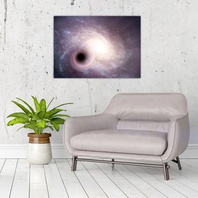 Sklenený obraz - Špirálna galaxia (70x50 cm)