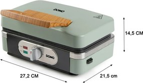 DOMO DO9276C sendvičovač 3v1, matná zelená