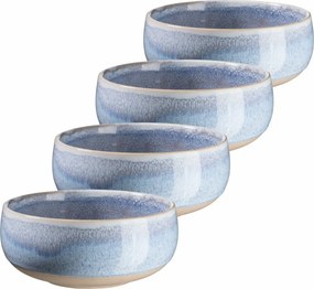 Mäser Súprava polievkových misiek 4 ks AQUATA – 14 cm, modrá