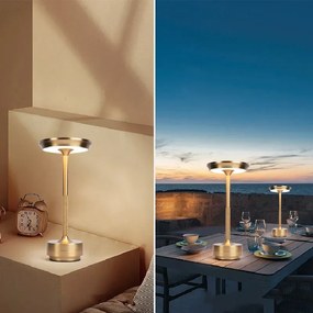 Toolight Toolight, bezdrôtová USB dotyková nočná lampa APP1372-T, zlatá matná, OSW-08636