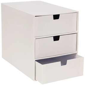 Biely zásuvkový box s 3 zásuvkami Bigso Box of Sweden Ingrid