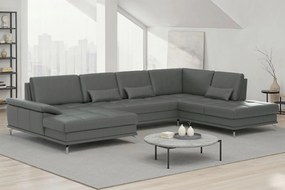 XXXLutz SEDACIA SÚPRAVA, textil, koža, antracitová Sit & More - Sedačky - 00014403973F
