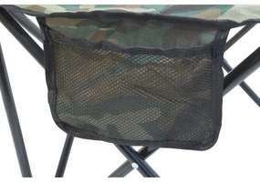 Skladacia kempingová stolička maskáčová