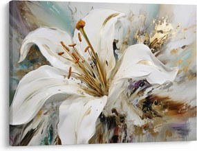 Obraz - Abstrakcia s ľaliou (70x50 cm)