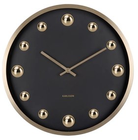 Karlsson 5971BK dizajnové nástenné hodiny čierna, pr. 35 cm
