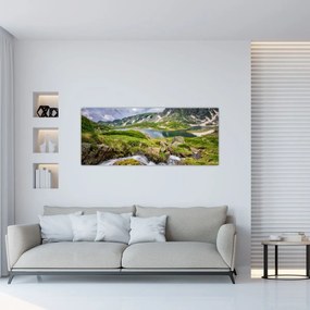 Obraz - Pohľad na horu Rila (120x50 cm)