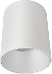 NOWODVORSKI Prisadené stropné LED osvetlenie EYE TONE, GU10, 1x10W, 8,9cm, okrúhle, biele-strieborné