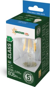 Spectrum Spectrum, LED studená žiarovka GLS COG E-27 3,8W WOJ+14641, OSW-05787