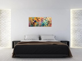 Obraz - Abstraktná maľba prírody (120x50 cm)