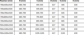 Mexen Pretoria sprchovací kút 70 x 100 cm, priehľadná, chróm + plochá sprchová vanička-852-070-100-01-00-4010