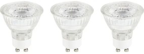 LED žiarovka PAR16/PAR51 GU10 / 4,9 W ( 64 W ) 450 lm 6500 K číra bal. - 3 ks