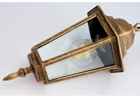 Vonkajší luster na reťazi 1xE27/60W/230V zlatá IP44