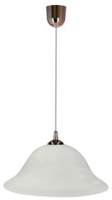Luster na lanku VERA 1xE27/60W/230V medená/biela