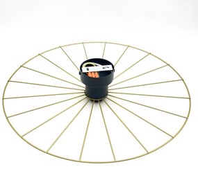 Nástenné svietidlo MONTANA 1xE27/15W/230V pr. 45 cm zlatá