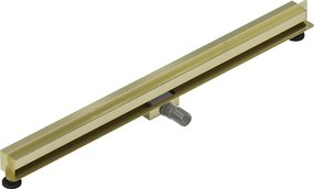 Mexen Flat Wall, sprchový žľab na stenu 2v1, 110 cm, zlatá matná, 1A30110