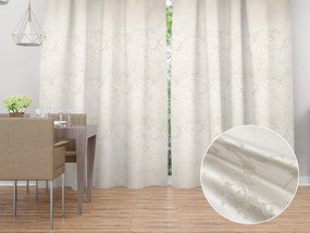 Biante Dekoračný záves Parma PM-116 Strieborný mramor na krémovom 145x180 cm