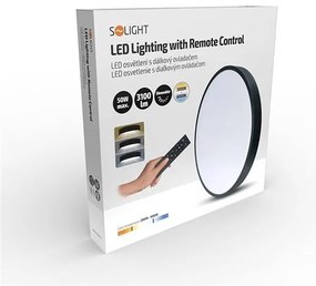 SOLIGHT LED svietidlo 50W, 3100lm, 3000K-6000K CCT, Dim, 40cm, diaľkový ovládač