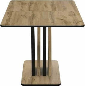 Jídelní rozkládací stůl Vento 120/160 cm dub Artisan/černý