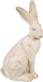 Decorative Figurine Rabbit 19x15x35 Cm Beige Stone - 19*15*35 cm