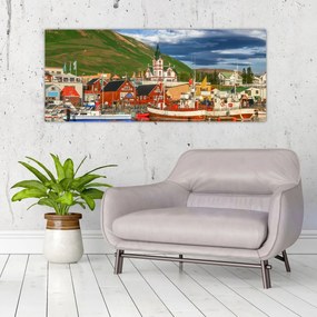 Obraz - Húsavík (120x50 cm)
