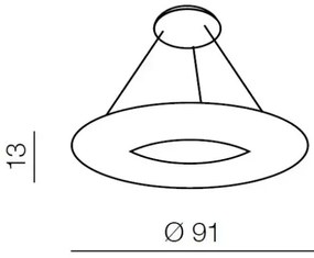 Dizajnový luster Napoli 91 Led