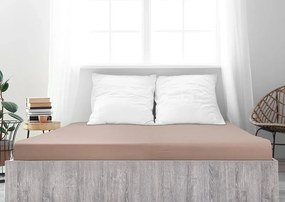 Jersey plachta z mako bavlny LUXORA 180x200 cm svetlohnedé
