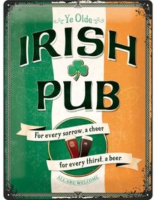 Plechová ceduľa Irish Pub, (30 x 40 cm)